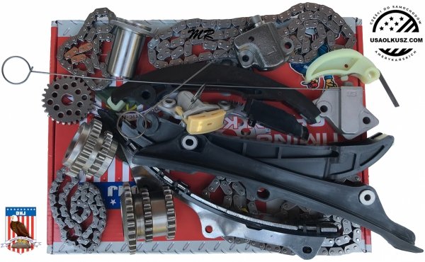 Zestaw rozrządu napinacze prowadnice łańcuchy koła zębate Jeep Wrangler JL 3,6 V6 2018-2023