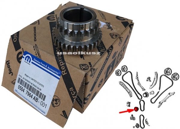 Koło zębate wału korbowego MOPAR RAM 1500 DT 3,6 V6 2019-2023