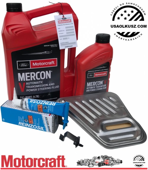 Filtr oraz syntetyczny olej Motorcraft MERCON V automatycznej skrzyni biegów Mercury Monterey