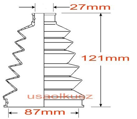 Osłona przegubu napędowego zewnętrznego tylnego Infiniti M35 2006-2006