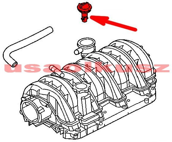 Zawór PCV Dodge RAM 5,7 V8 2009-