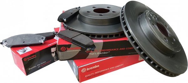 Klocki oraz tarcze hamulcowe przednie 345mm BREMBO Dodge Charger