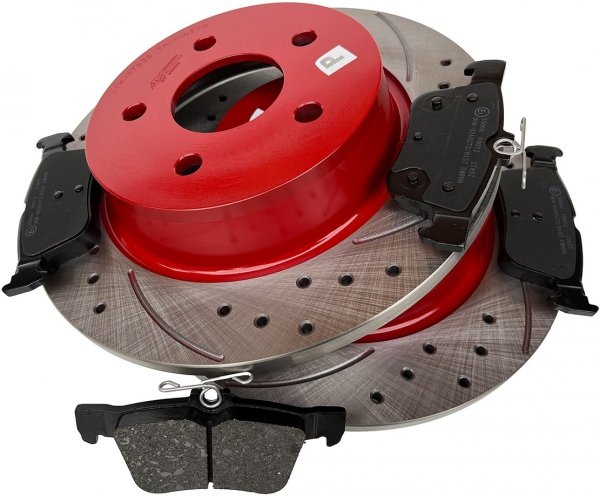 Tylne klocki + WIERCONE tarcze hamulcowe ATM 280mm Ford Kuga 2013-2016