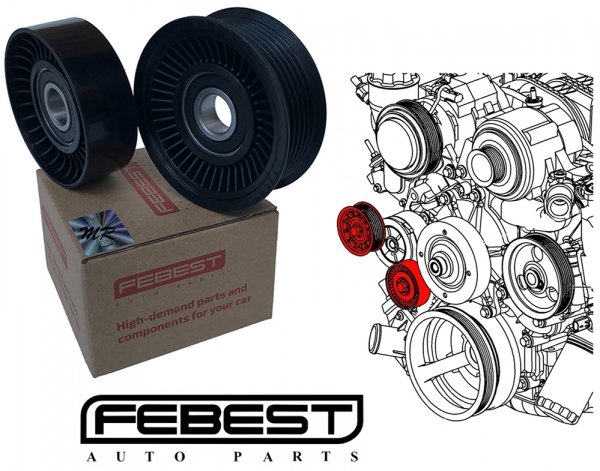 Rolki napinacza paska MICRO 78/76 Dodge Nitro 3,7 V6