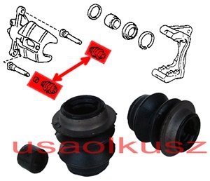 Zestaw naprawczy prowadnic przedniego zacisku hamulcowego Lexus RX300 1998-2003