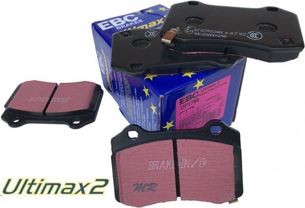 Tylne klocki Ultimax2 + tarcze hamulcowe 350mm EBC seria PREMIUM Chrysler 300C SRT