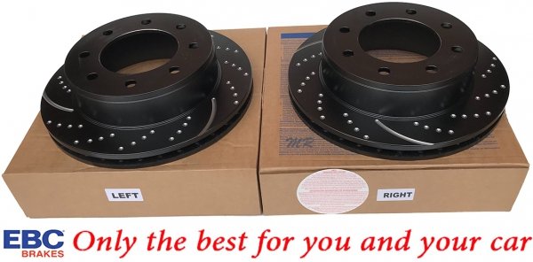 Tylna NAWIERCANA NACINANA tarcza hamulcowa 330mm EBC seria GD GMC Yukon XL 2500 2000-2007