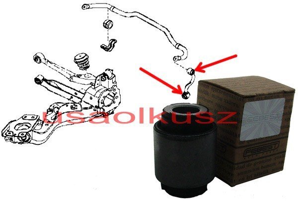 Tuleja tylnego łącznika stabilizatora Nissan X-Trail T31 2007-
