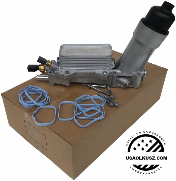 ALUMINIOWA obudowa filtra oleju z chłodnicą oraz czujnikami Dodge Journey 3,6 V6