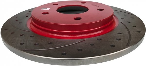 Tylne klocki BREMBO + WIERCONE tarcze hamulcowe 305mm RED Ram Cargo Van -2015