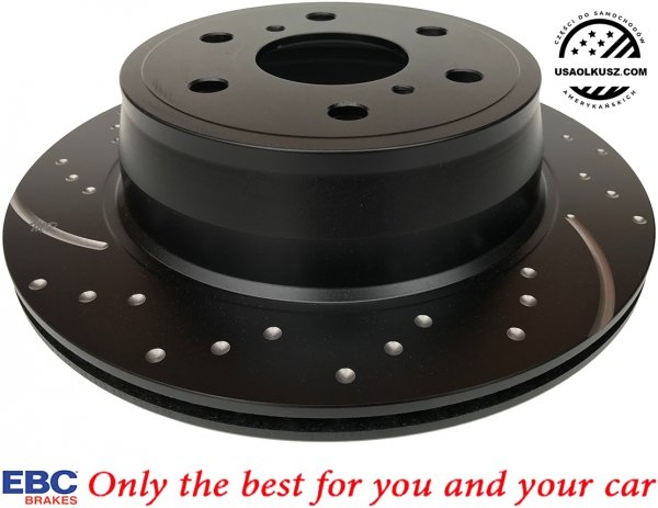 Tylna NAWIERCANA NACINANA tarcza hamulcowa EBC seria GD Chevrolet Tahoe 1500 2007-2020
