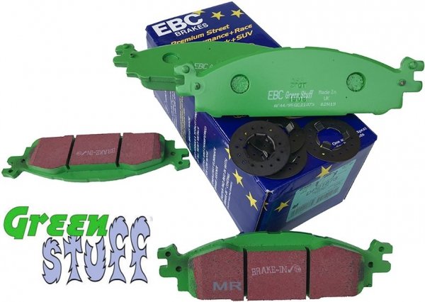 Przednie klocki GreenStuff + tarcze hamulcowe 325mm EBC seria Premium Ford Explorer 2011-2019