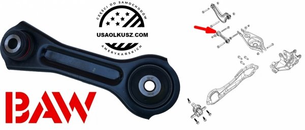 Wahacz poprzeczny tylnego zawieszenia Chrysler Pacifica 2017- 68218020AC