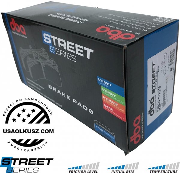 Przednie klocki STREET SERIES + tarcze hamulcowe 350mm DBA seria 4000 T3 Jeep Grand Cherokee 2011-