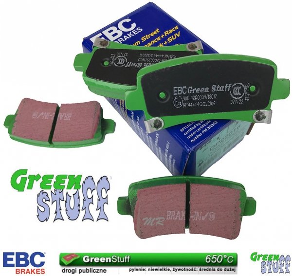 Klocki hamulcowe tylne EBC GreenStuff Cadillac XTS 2013-2019