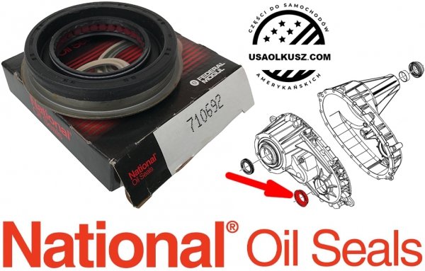 Uszczelniacz przedniego wału reduktora NV126 NP4 Buick Rainier