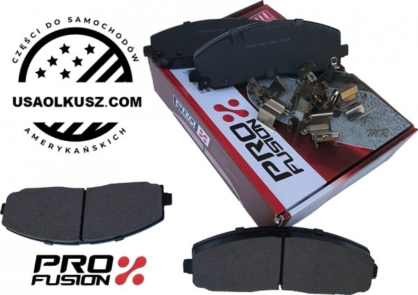 Klocki hamulcowe przednie z zestawem montażowym Dodge RAM Cargo Van 2012-2015