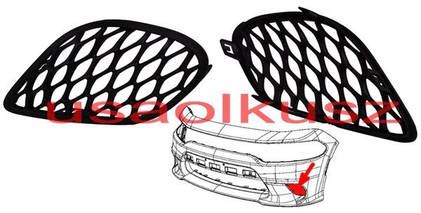 Kratka zderzaka dolna lewa Dodge Charger SRT Hellcat 2015-
