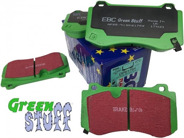 Przednie klocki GreenStuff + tarcze hamulcowe 360mm EBC seria GD Dodge Challenger SRT Scat Pack