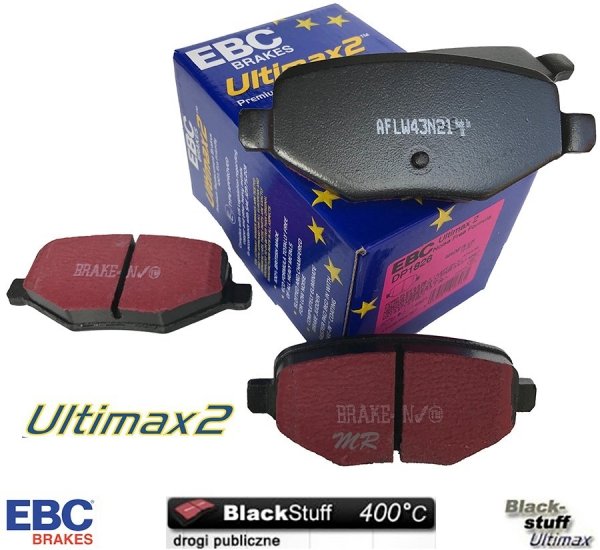 Tylne klocki hamulcowe do tarcz 330mm EBC Ultimax2 Lincoln MKT 2010-2019