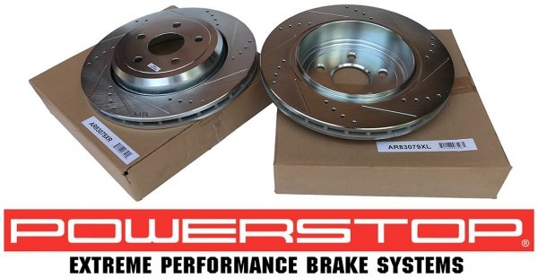 Tylna WIERCONA nacinana tarcza hamulcowa 350mm POWERSTOP Dodge Durango SRT