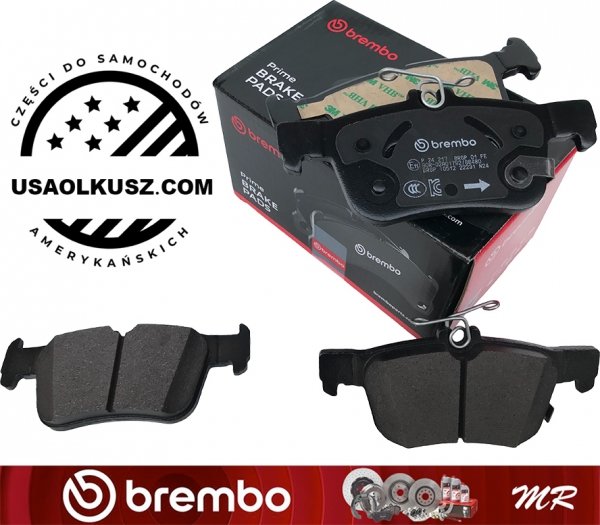 Tylne klocki brembo + WIERCONE NACINANE tarcze hamulcowe ATM 316mm RED Lincoln Nautilus