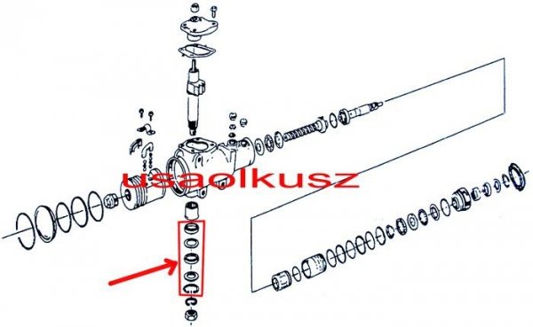Kpl uszczelniaczy przekładni kierowniczej - uszczelniacze pitman Chevrolet Avalanche 2002-2006