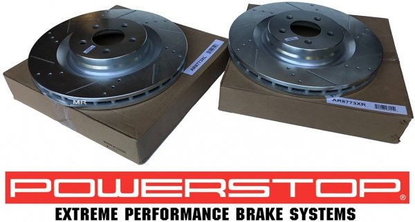 Przednie klocki Z26 + tarcze hamulcowe POWERSTOP 360mm Dodge Charger SRT Scat Pack