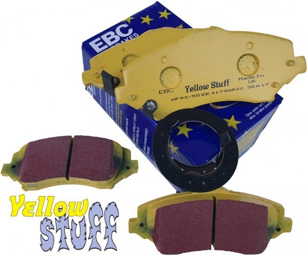 Przednie klocki YellowStuff + tarcze hamulcowe 302mm EBC seria Premium Fiat Freemont -2012