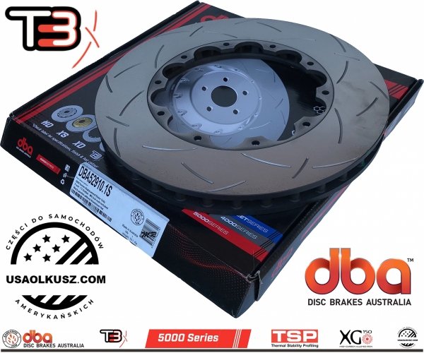 Przednie klocki EBC GreenStuff + tarcze hamulcowe DBA T3 Dodge Challenger SRT Hellcat Demon -2020