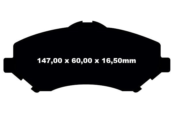 Przednie klocki YellowStuff + tarcze hamulcowe 302mm EBC seria Premium Dodge Caravan -2012