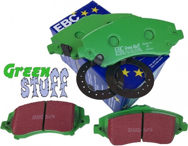 Przednie klocki GreenStuff + NACINANE tarcze hamulcowe 302mm EBC seria USR Fiat Freemont -2012