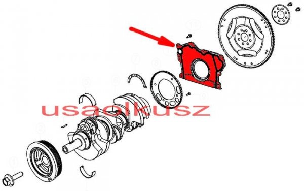Uszczelniacz wału tył silnika MOPAR Chrysler Sebring 3,6 V6