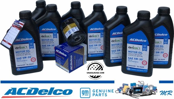SPECJALNY filtr oleju silnika Ultraguard Gold + olej ACDelco 5W30 Pontiac G8 6,0 V8