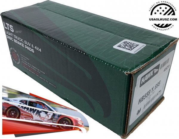 Przednie klocki hamulcowe HAWK LTS STREET LEGAL Dodge Dakota 2005-