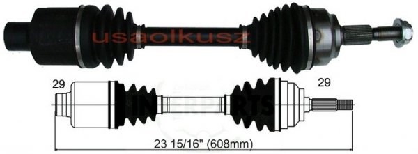 Półoś napędowa przednia prawa Jeep Grand Cheokee 2005-2010