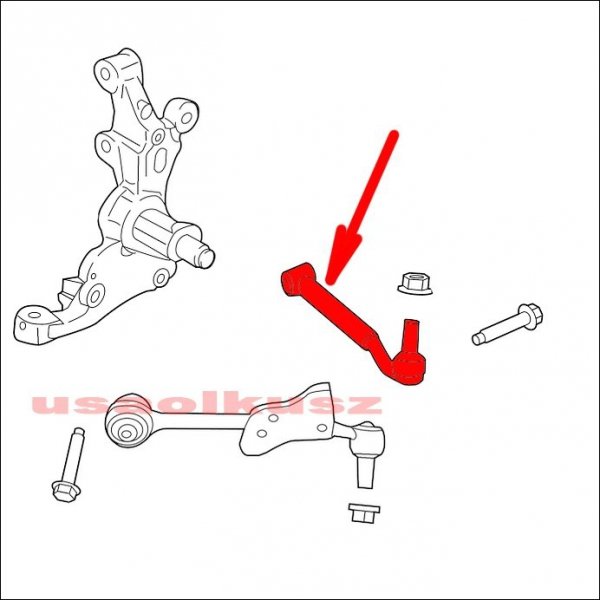 Wahacz przedni dolny lewy z tyłu Ford Mustang 2015-2023 FR3Z-3079-A