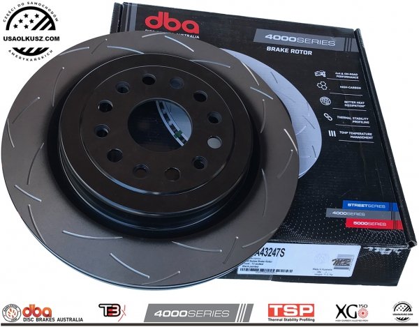 Tylne klocki Xtreme Performance + tarcze hamulcowe DBA seria 4000 T3 RAM 1500 DT 2019-