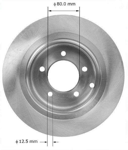 Tarcza hamulcowa tylna 302mm MOPAR Jeep Patriot