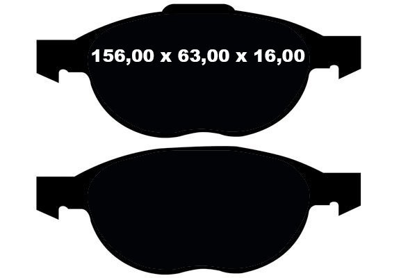 Przednie klocki Ultimax2 + tarcze hamulcowe 300mm EBC seria Premium Ford Escape FWD 2013-2019