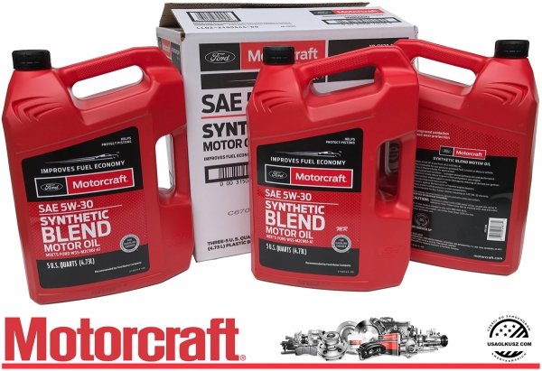 Karton oleju silnikowego Motorcraft 5W30 SYNTHETIC BLEND MOTOR OIL 4,73L Lincoln Mercury