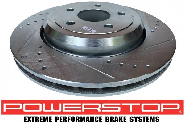 Tylna WIERCONA nacinana tarcza hamulcowa 350mm POWERSTOP Dodge Durango SRT