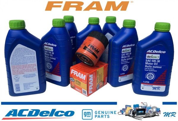 Filtr FRAM + olej ACDelco 5W30 GMC Canyon L5