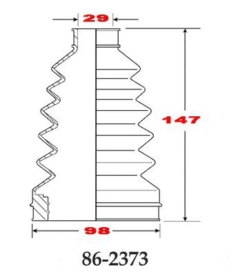 Osłona przegubu napędowego wewnętrznego Dodge RAM 1500 2006-2011