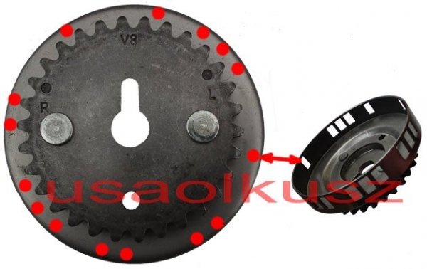 Rozrząd kpl łańcuchy ślizgi napinacze Jeep Grand Cherokee 4,7 V8 2005-2006