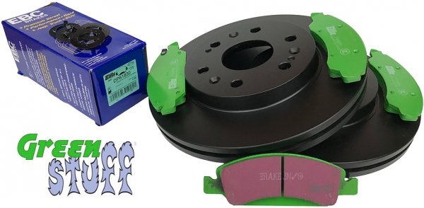 Przednie klocki GreenStuff + tarcze hamulcowe 330mm EBC seria PREMIUM GMC Yukon 2009-2020