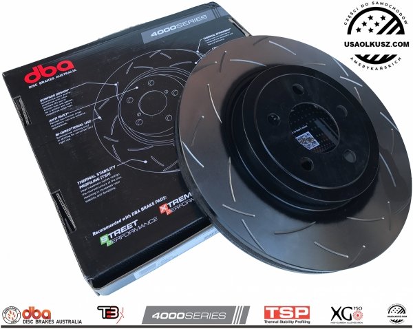 Przednia NACINANA tarcza hamulcowa 345mm DBA 4000 T3 Dodge Challenger 2009-
