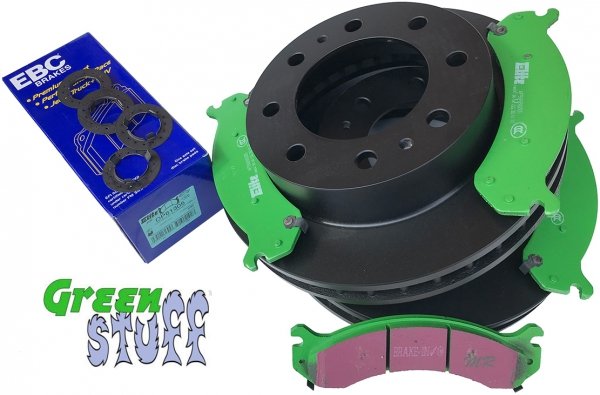 Przednie klocki GreenStuff + tarcze hamulcowe EBC seria PREMIUM Chevrolet Avalanche 2500 2002-2006
