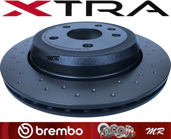 Tylne klocki brembo + wentylowane tarcze hamulcowe brembo XTRA Dodge Durango 2011-