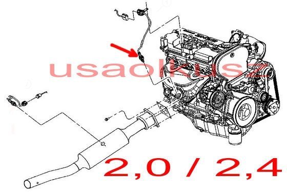 Sonda lambda przednia MOPAR Dodge Caravan 2,4 2004-
